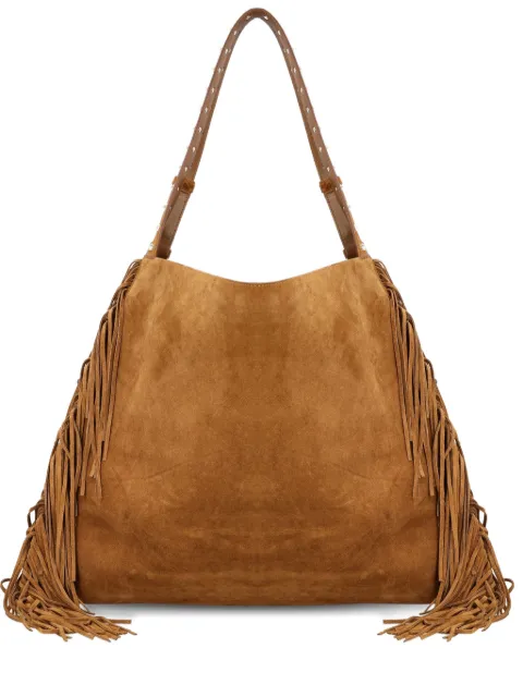Christian Louboutin fringe-detail suede backpack