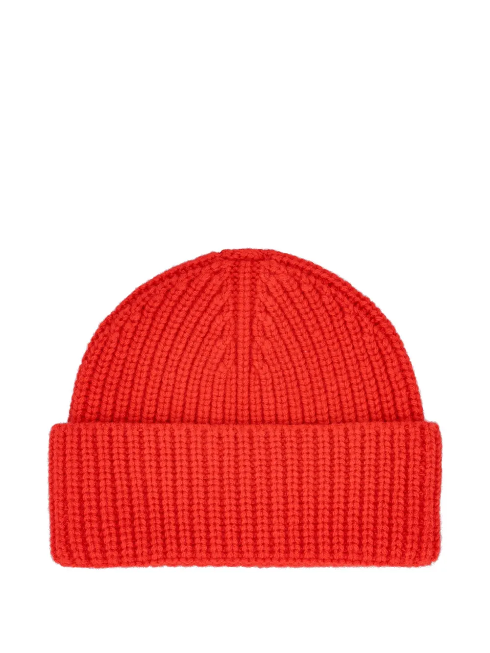 Giada Benincasa Ribbed-knit Logo-patch Beanie In Red
