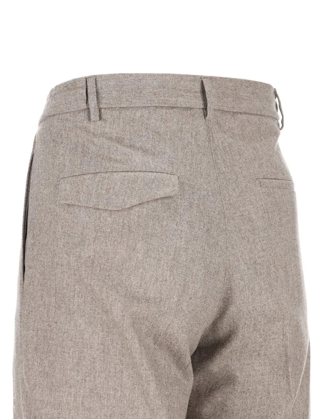 Tagliatore Wool Trousers In Brown