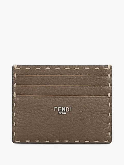 FENDI porte-cartes Selleria à fini martelé
