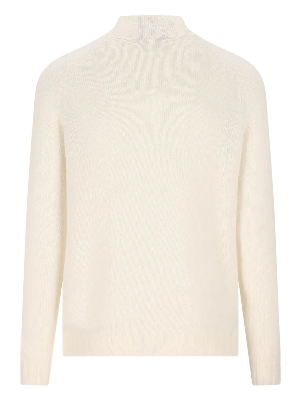 Tagliatore high-collar ribbed sweater - Beige