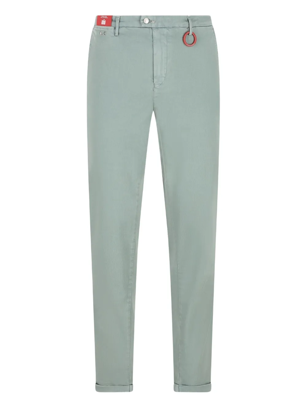 Sartoria Tramarossa metal-ring detail trousers - Verde