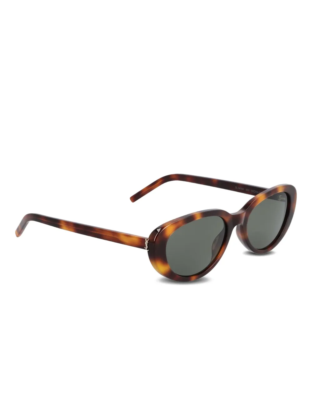 Saint Laurent M154 oval-frame sunglasses - Bruin