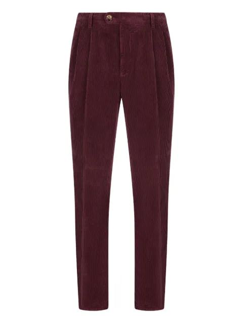 Brunello Cucinelli pleated-front corduroy trousers
