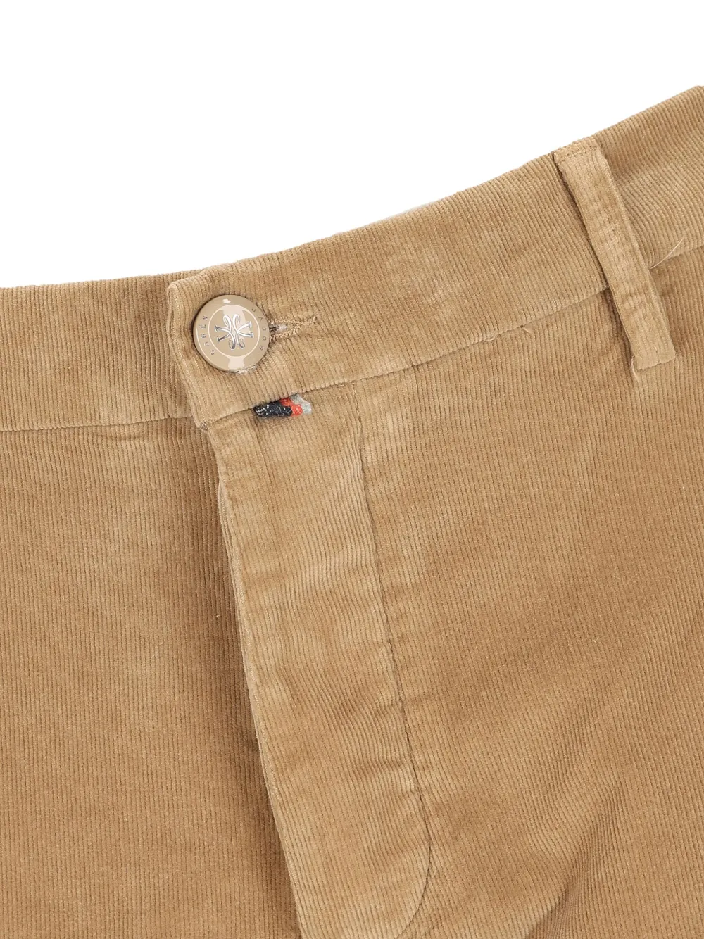 Jacob Cohën Ribfluwelen broek met vijf zakken Beige