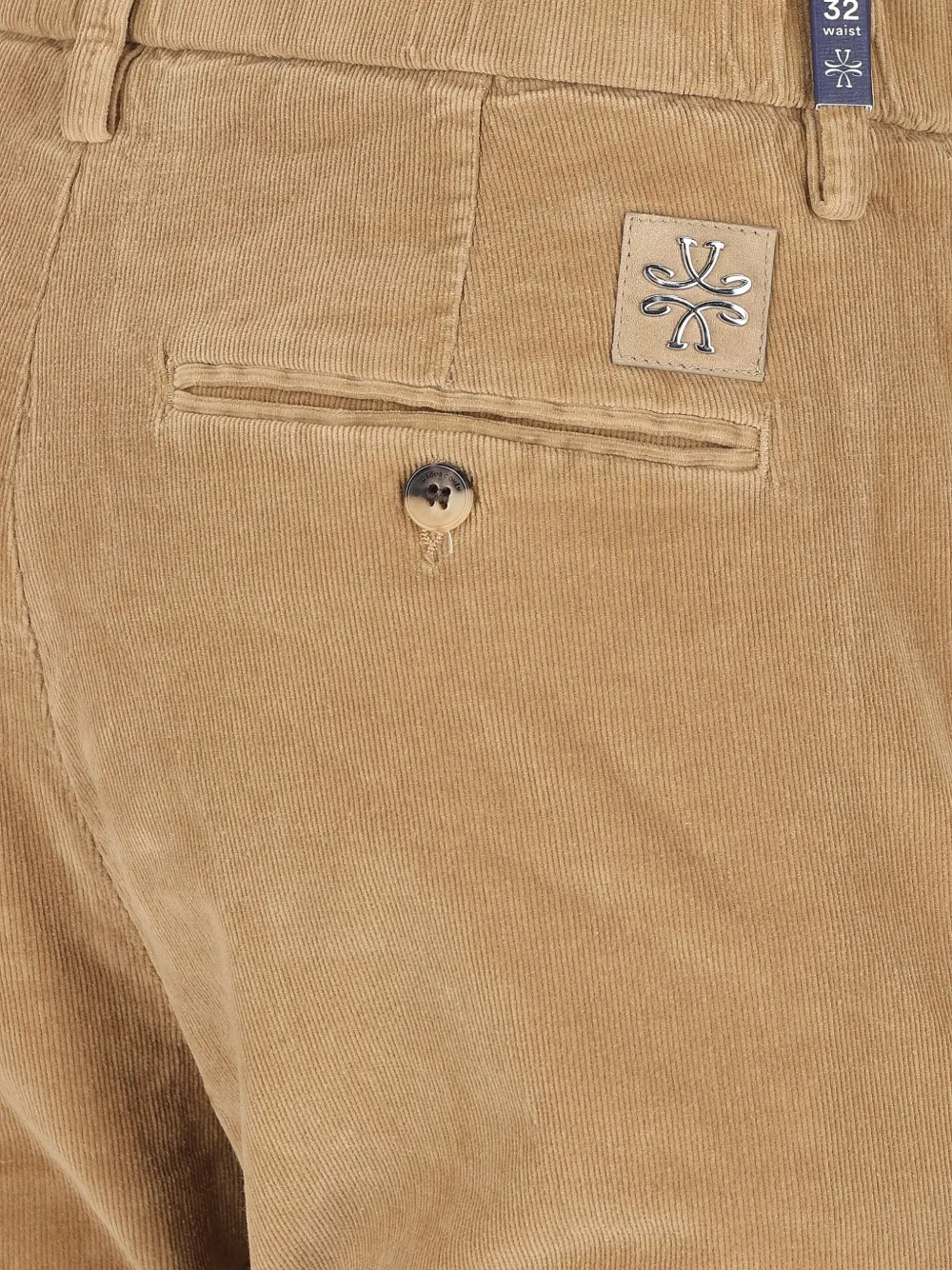 Jacob Cohën Ribfluwelen broek met vijf zakken Beige