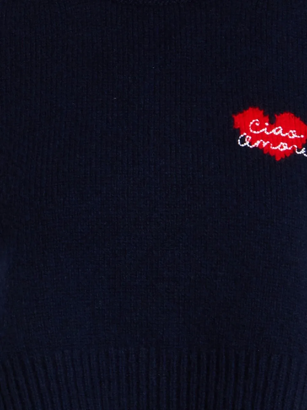 Giada Benincasa CiaoAmore trui met gestrikt detail Blauw