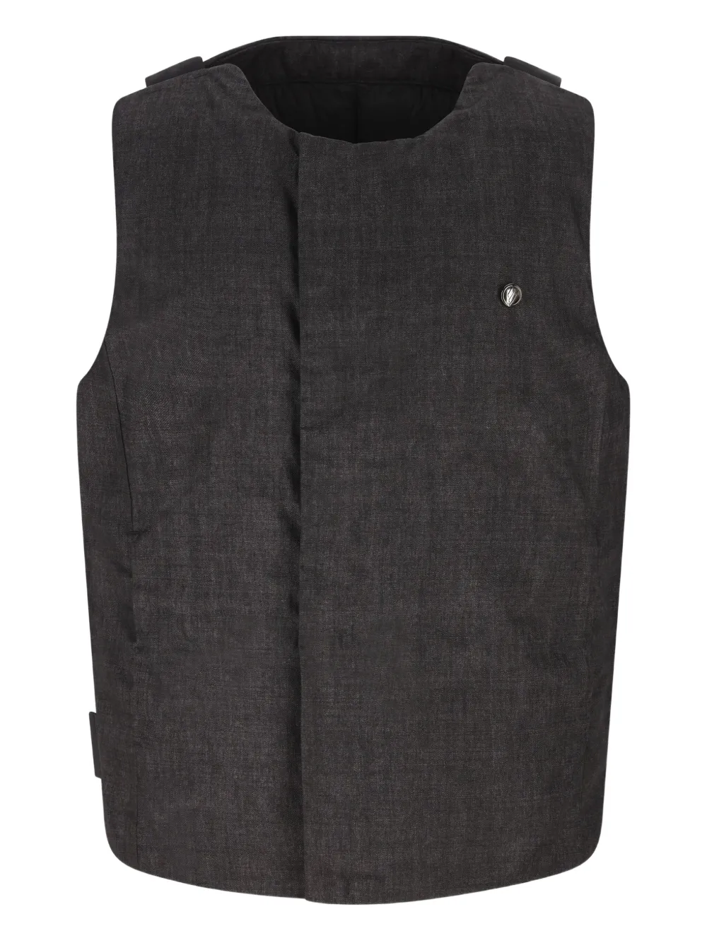 Massimo Osti Studio logo-plaque padded gilet | Grey | Image 1