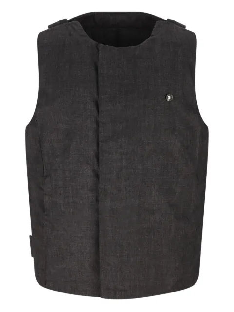 Massimo Osti Studio logo-plaque padded gilet