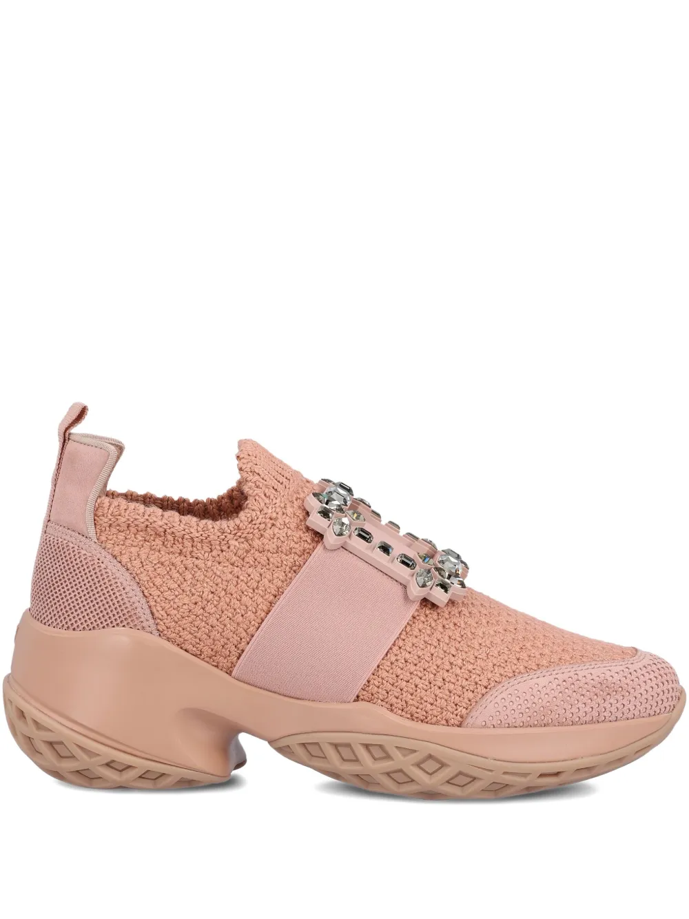 Roger Vivier crystal-embellished buckle sneakers | Pink | Image 1