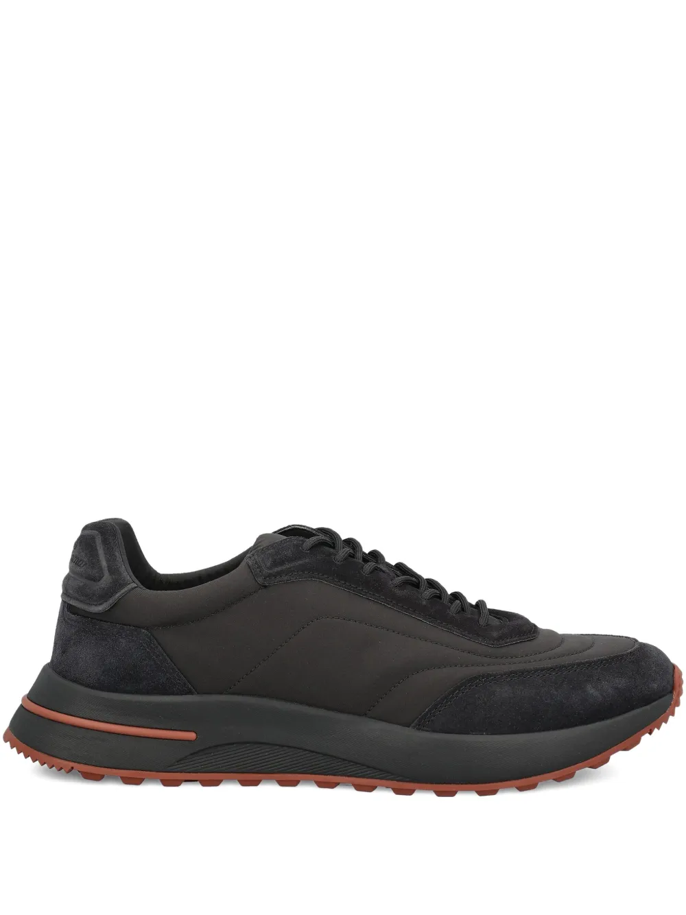 Loro Piana Suède sneakers van kalfsleer Zwart