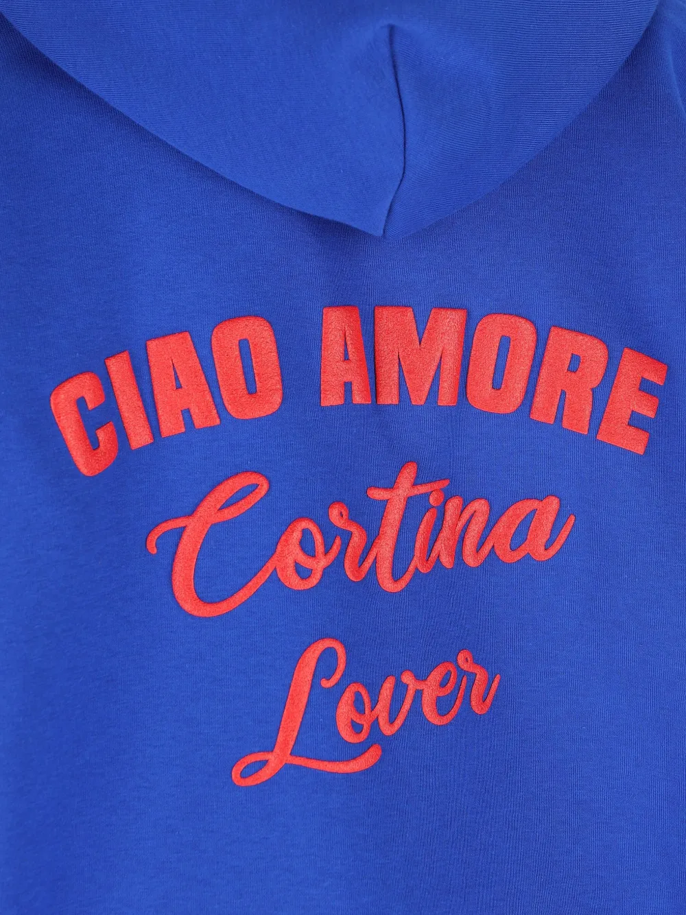 Giada Benincasa Ciao Amore Embroidered Hoodie In Blue