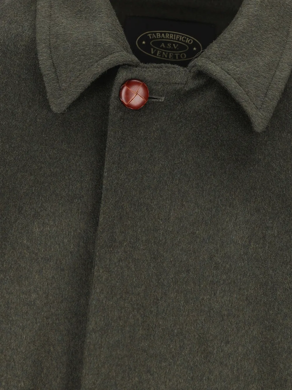 Cini Single-breasted Wool Coat In Green