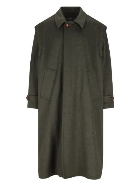 Cini single-breasted wool coat