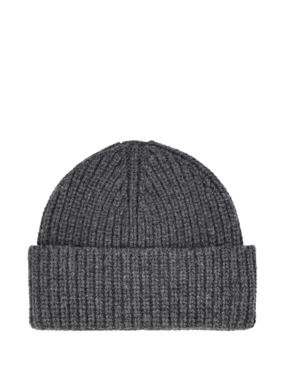 Giada Benincasa ribbed-knit logo-patch beanie hat - Grijs