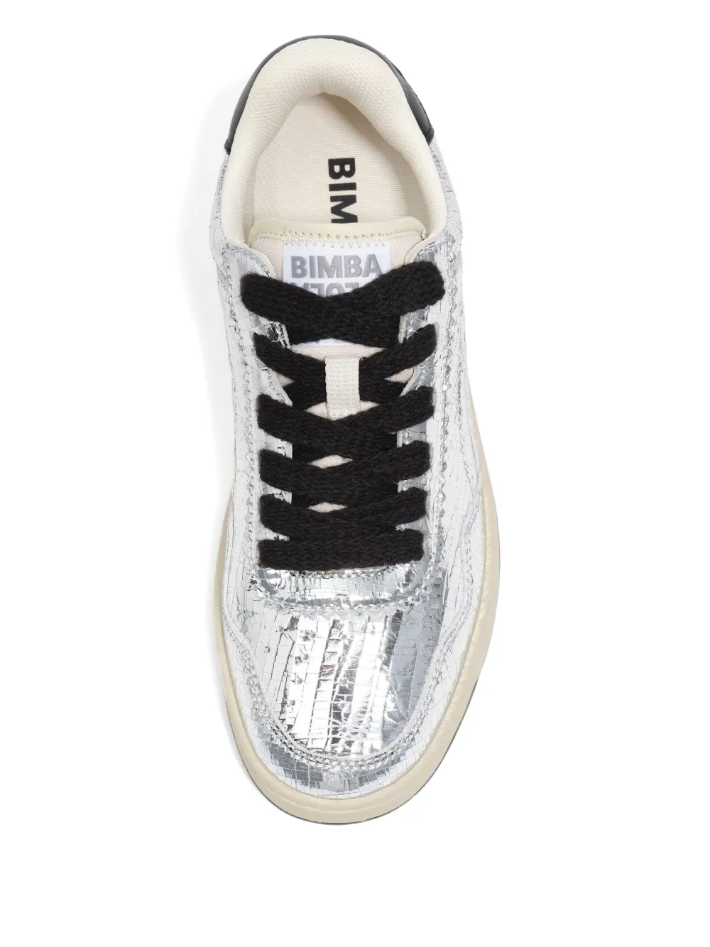 Bimba Y Lola Leather 13 57 Cupsole Sneaker In Silver