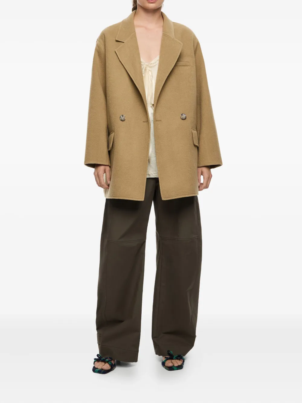 Bimba y Lola long-sleeve double-breasted coat | Double Breasted & Peacoats | Image 2