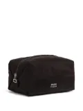 Bimba y Lola logo-plaque zip make-up bag - Black