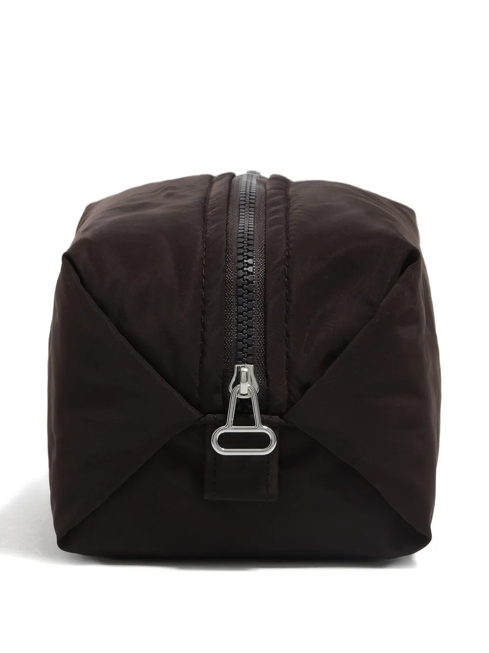 Bimba Y Lola Logo-plaque Zip Make-up Bag In Black