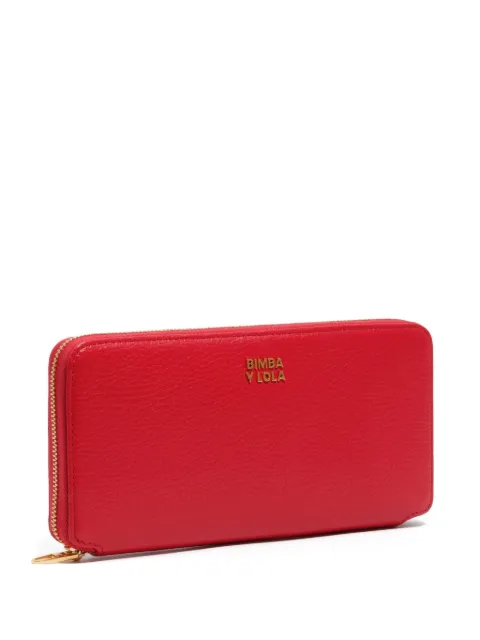 Bimba y Lola zip-around leather wallet