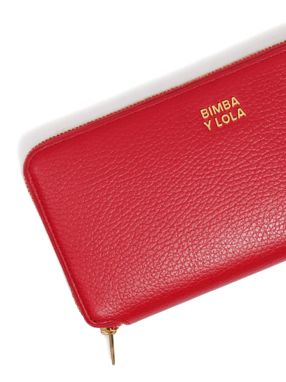 Bimba Y Lola Zip-around Leather Wallet In Red