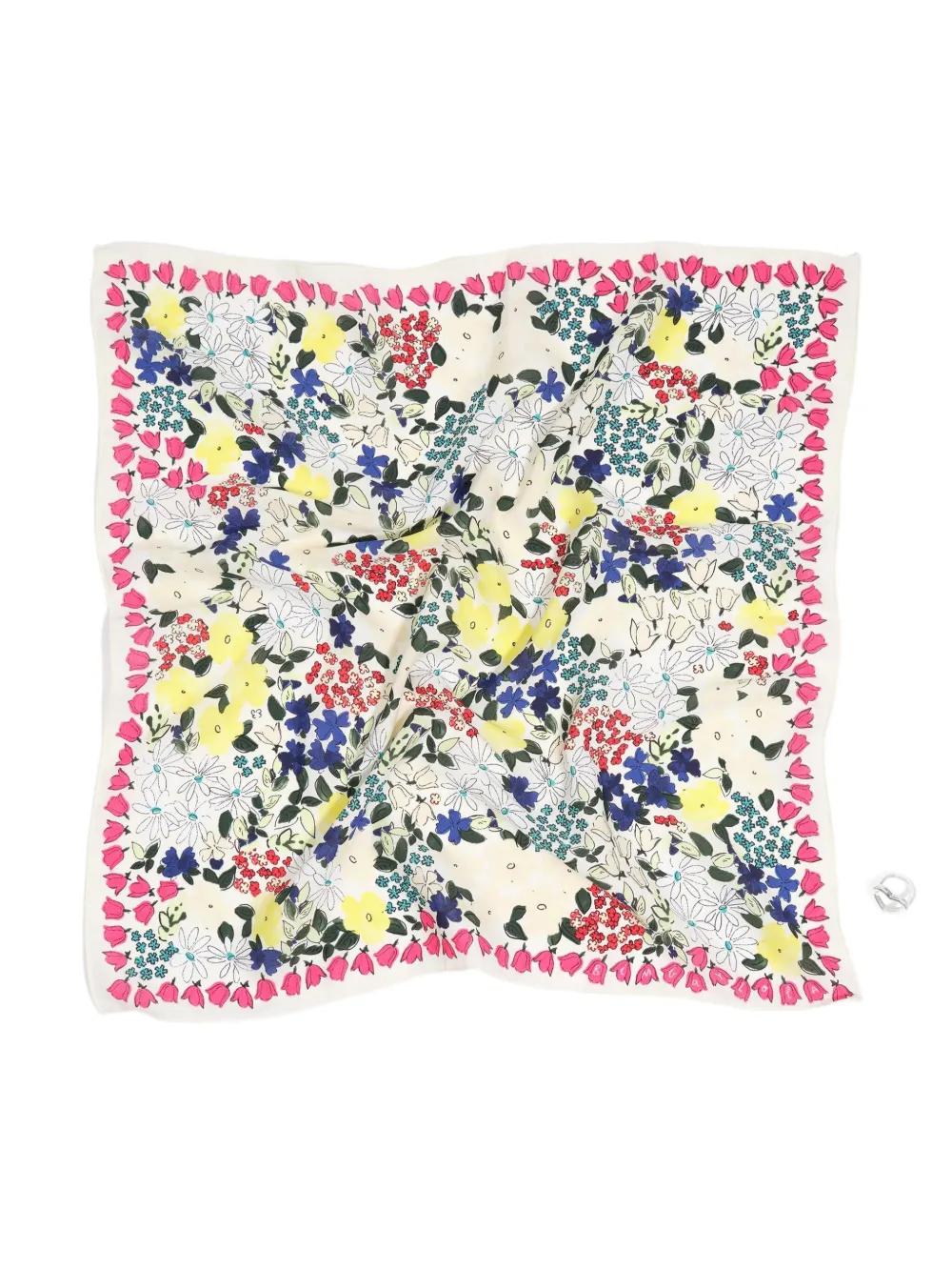 Bimba y Lola フローラル ハート キーホルダー - ニュートラル Bimba y Lola フローラル ハート キーホルダー - ニュートラル