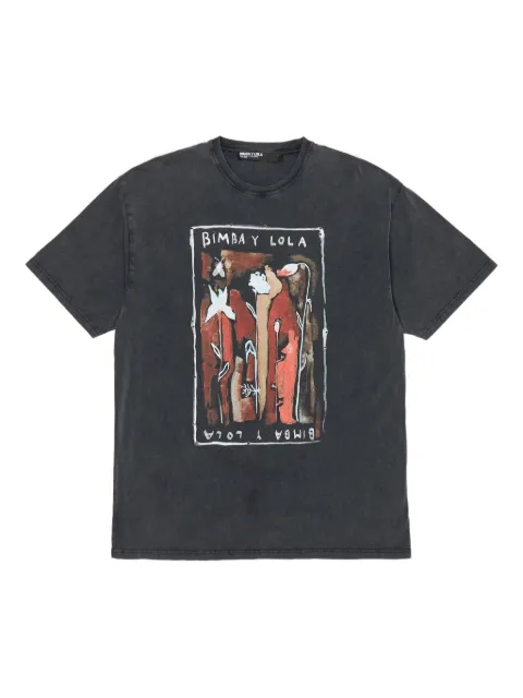 Bimba y Lola graphic-print cotton T-shirt
