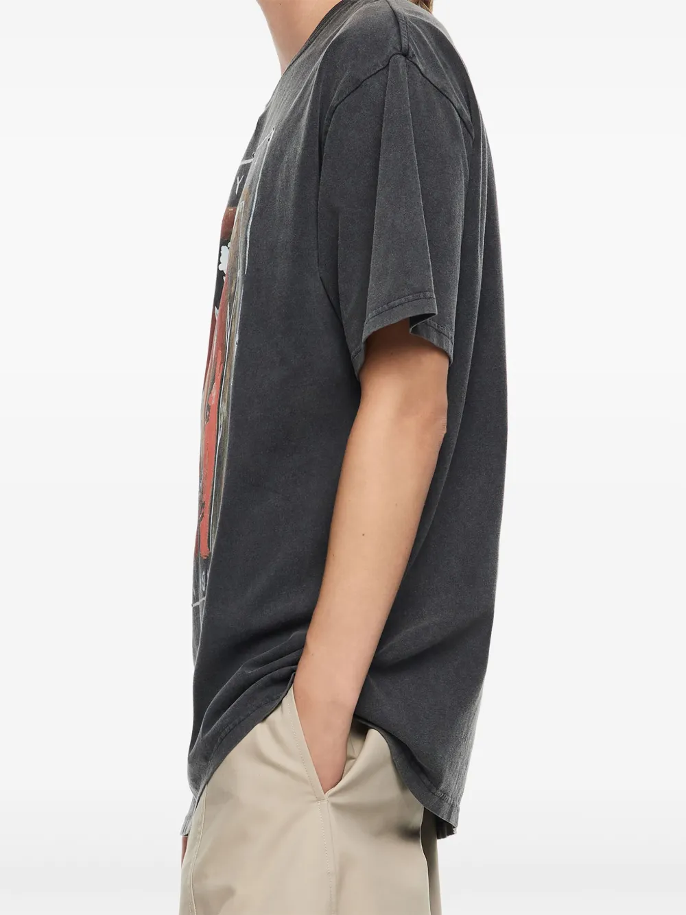 Bimba Y Lola Graphic-print Cotton T-shirt In Black