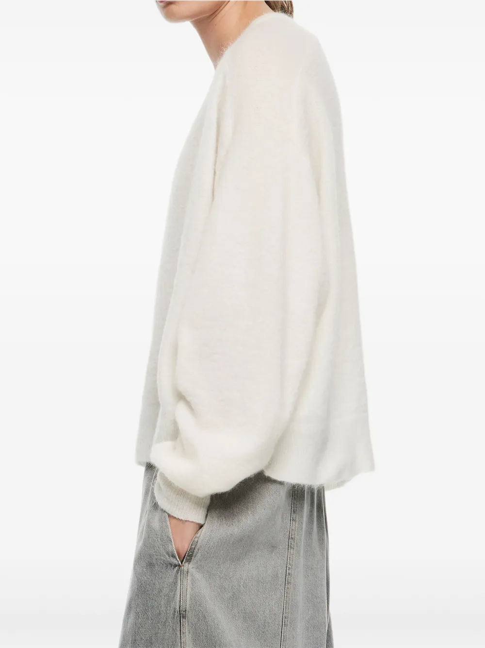 Bimba Y Lola V-neck Sweater In White