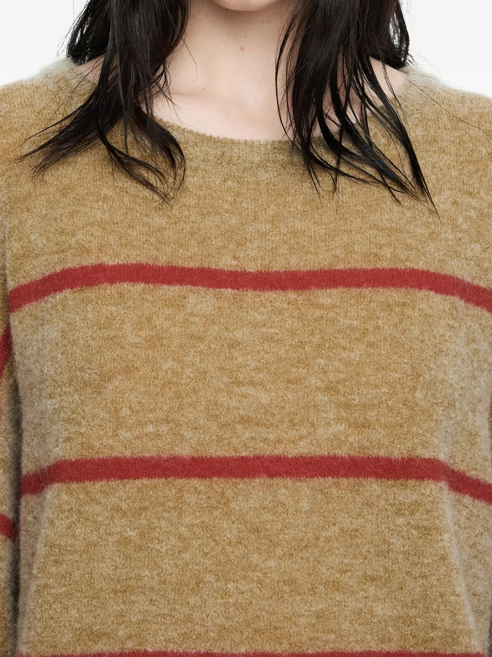 Bimba Y Lola Striped Balloon-sleeve Sweater In Multi