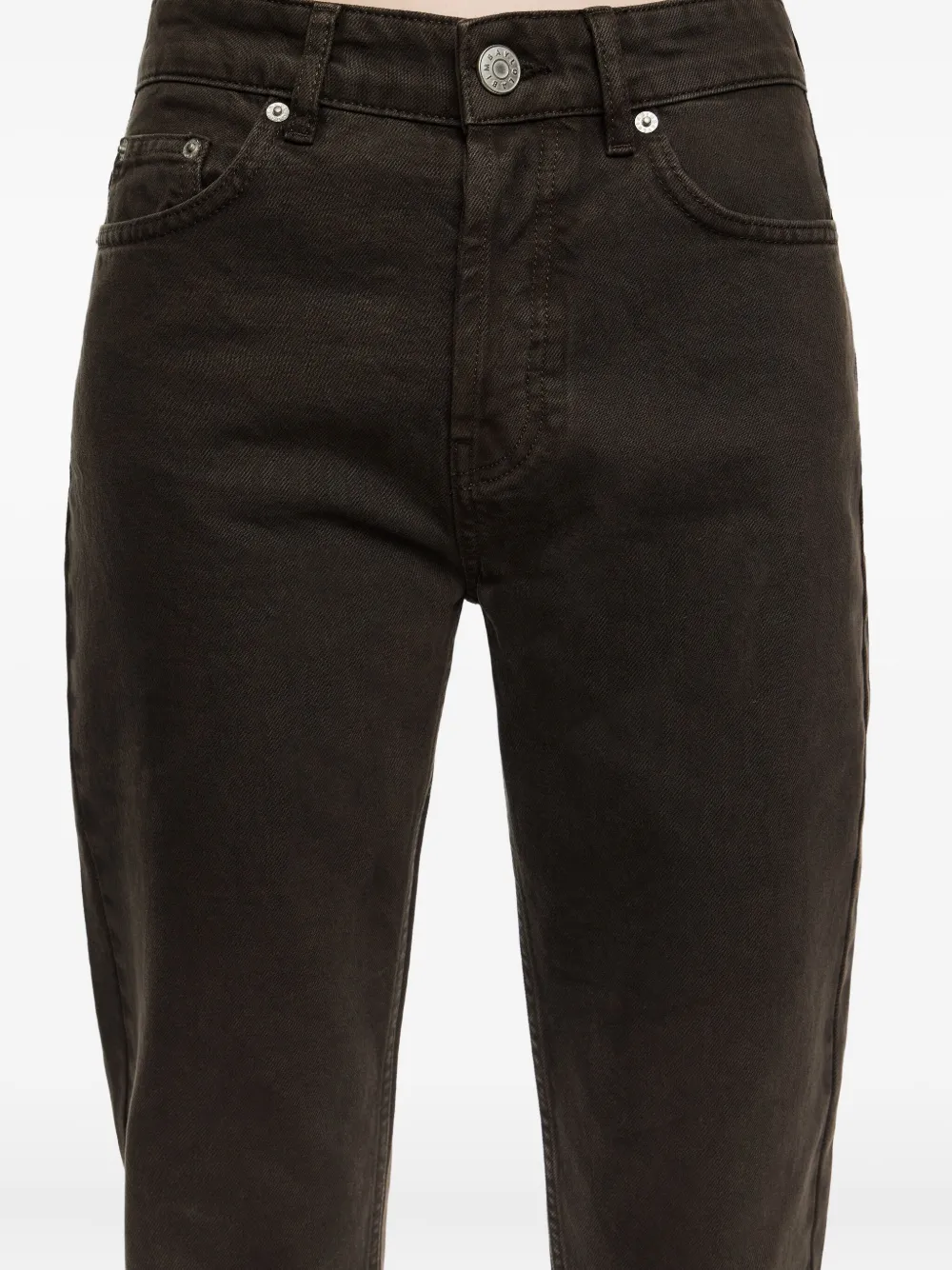 Bimba y Lola Katoenen straight jeans Bruin