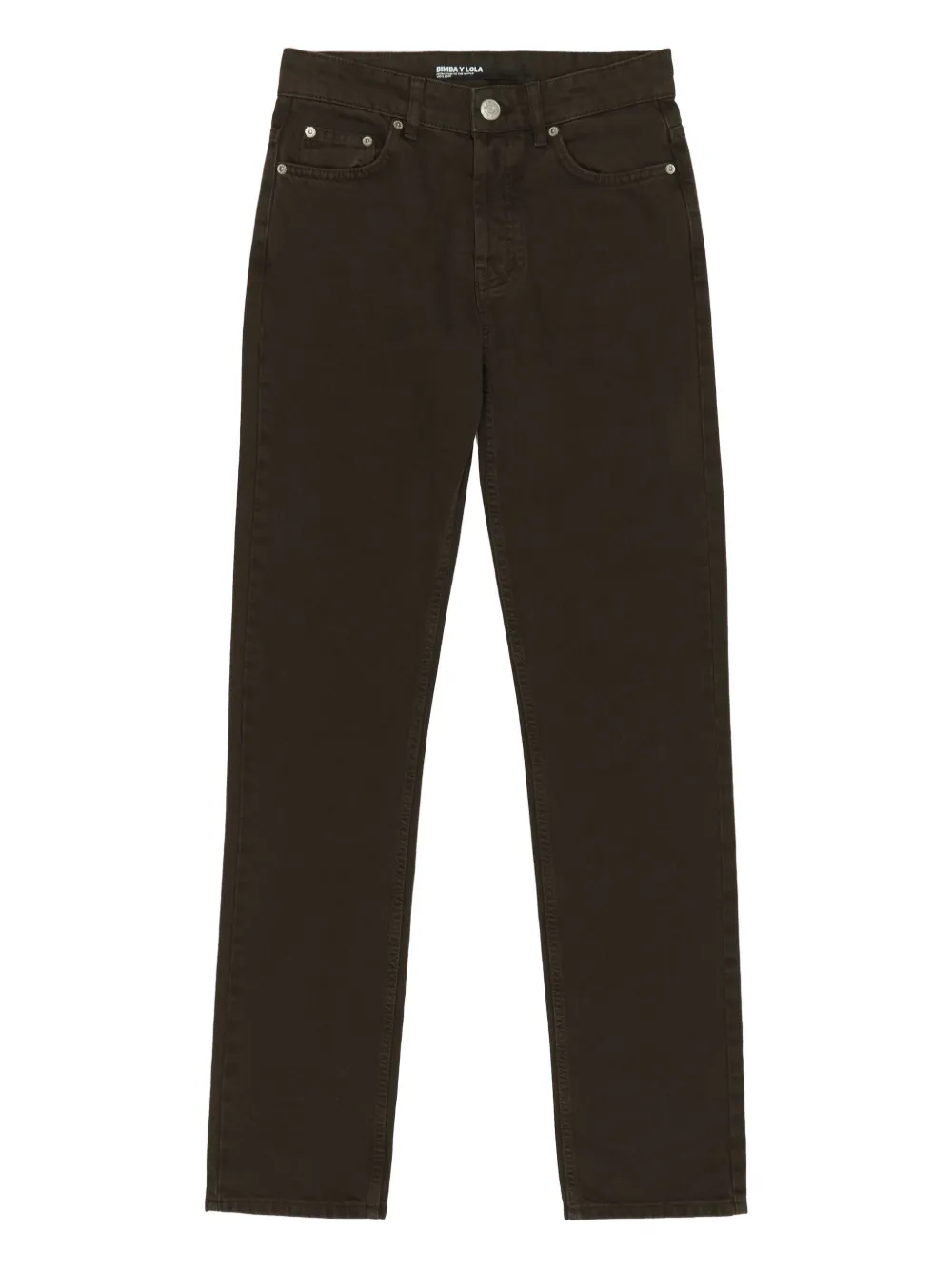 Bimba Y Lola Cotton Straight-leg Jeans In Green