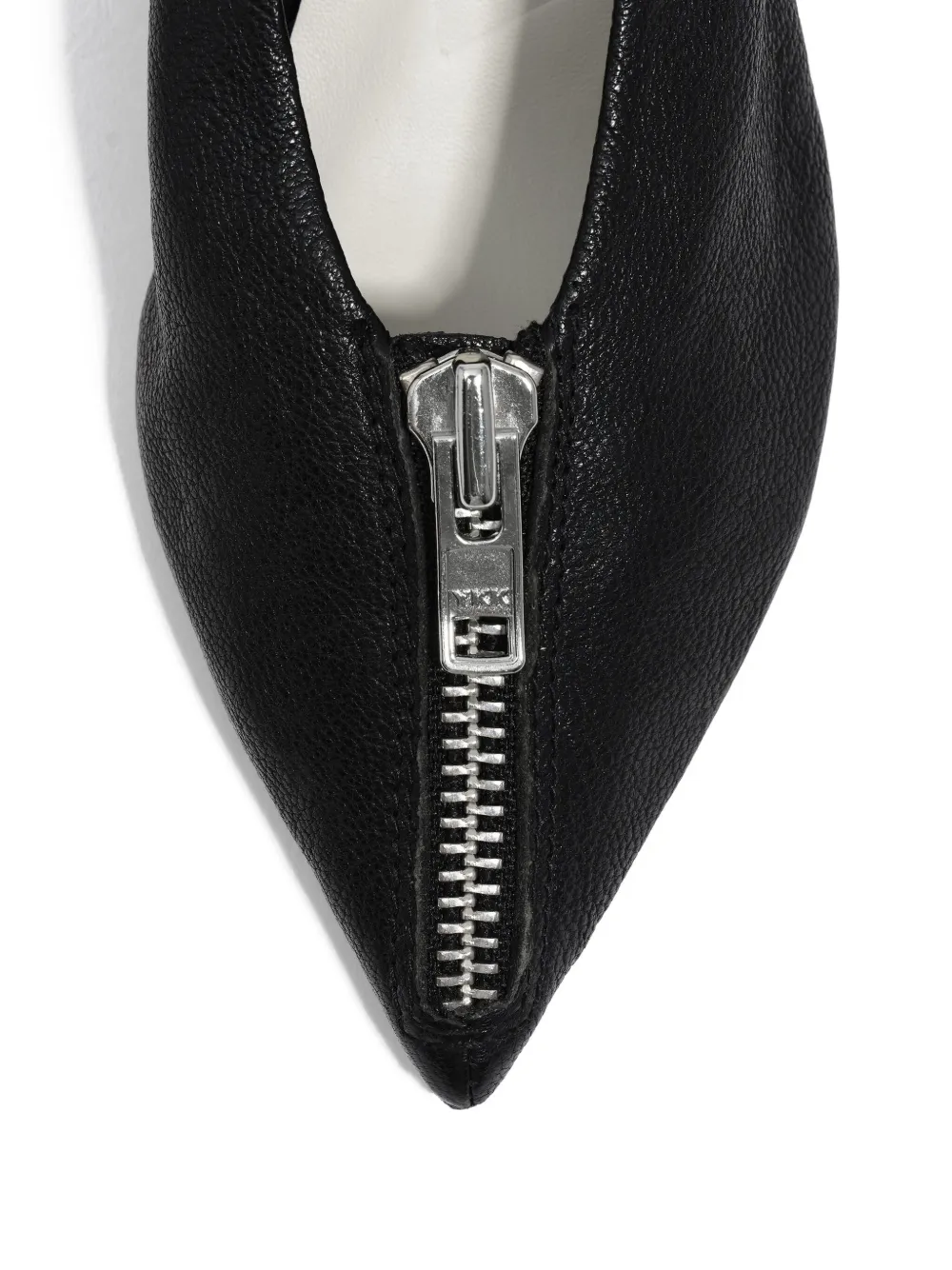 Bimba y Lola 35mm pumps met puntige neus en rits Zwart