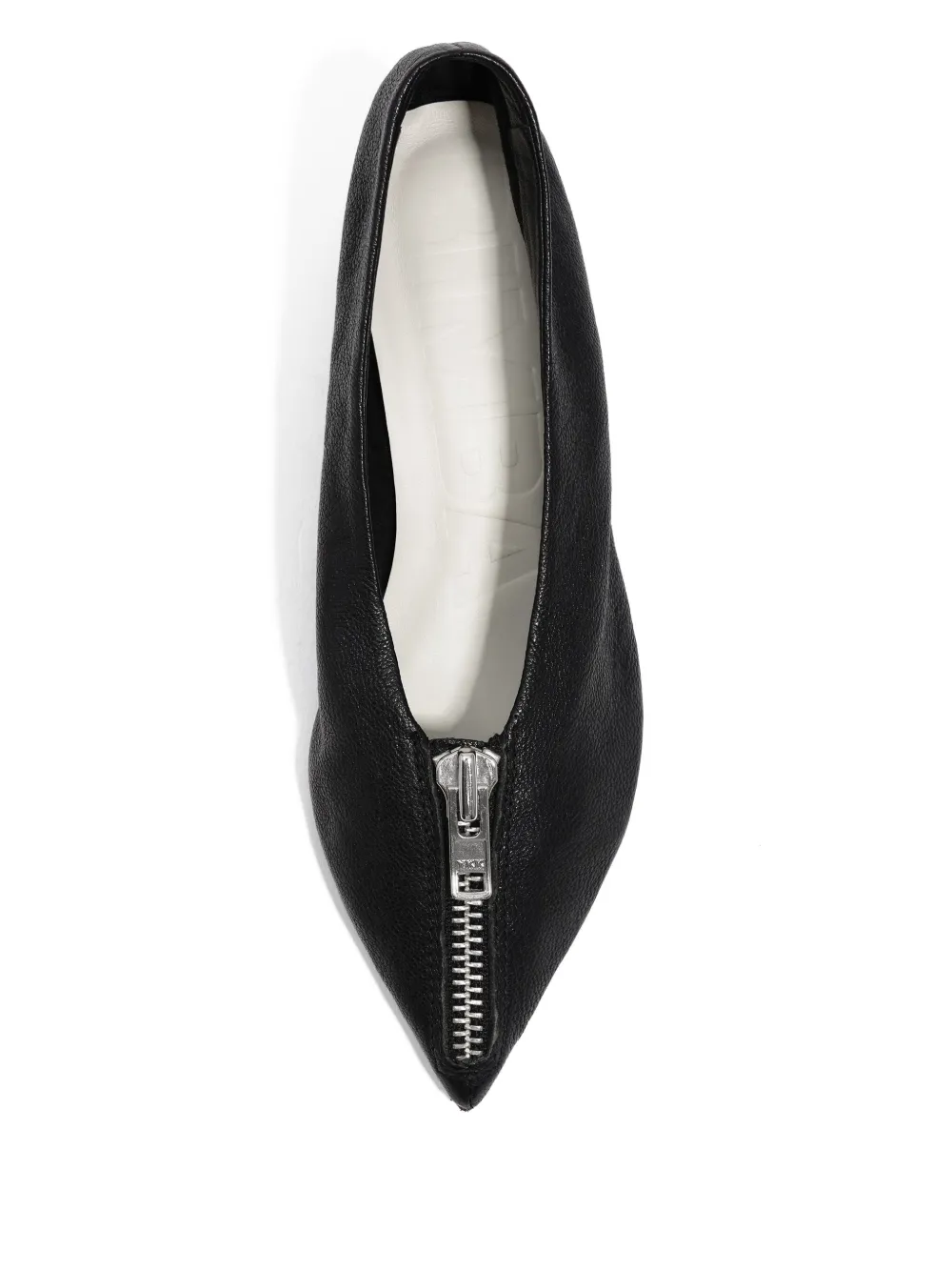 Bimba y Lola 35mm pumps met puntige neus en rits Zwart