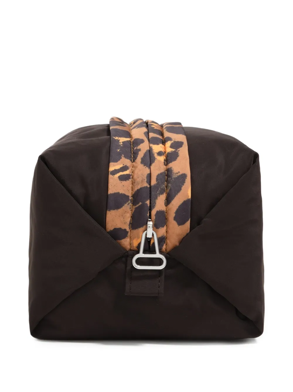 Bimba y Lola Make-up tas met luipaardprint en vlakken Zwart