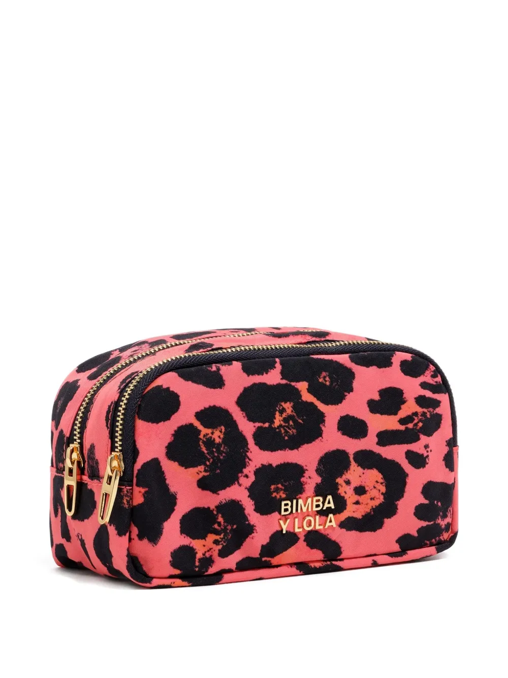 Bimba y Lola leopard-print double-zip make up bag | Image 2