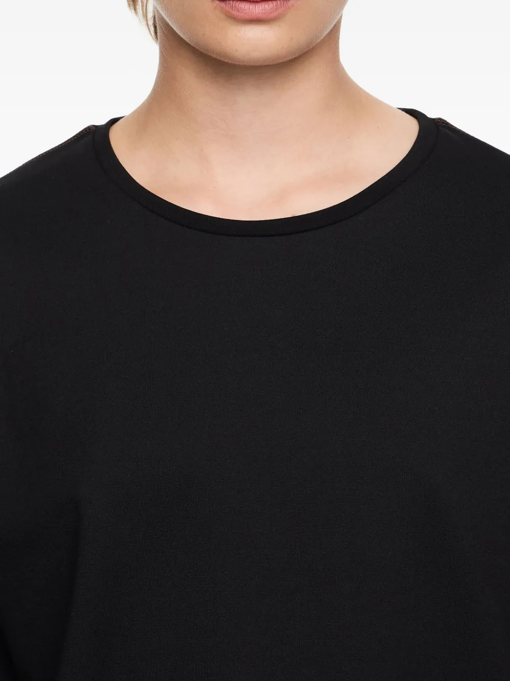 Bimba y Lola T-shirt met contrasterend stiksel Zwart