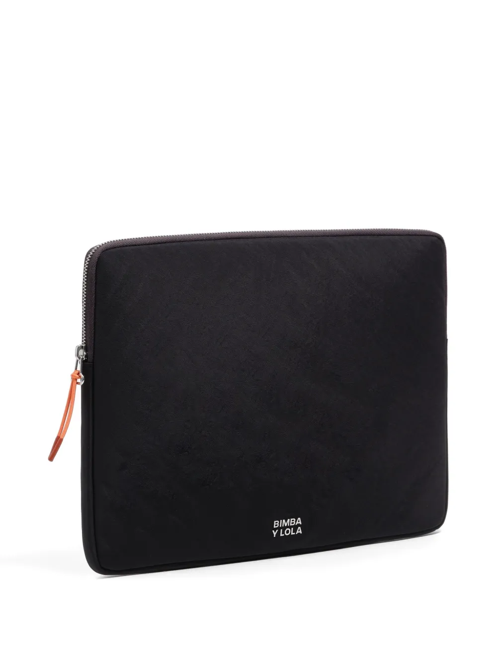 Bimba y Lola logo-plaque zip-fastening laptop case | Black | Image 1