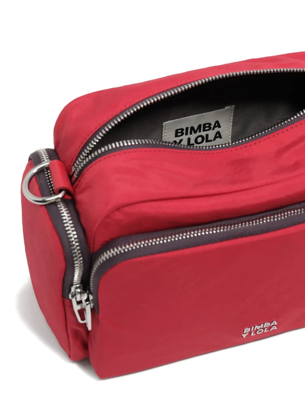 Bimba Y Lola Logo-plaque Cross Body Bag In Red