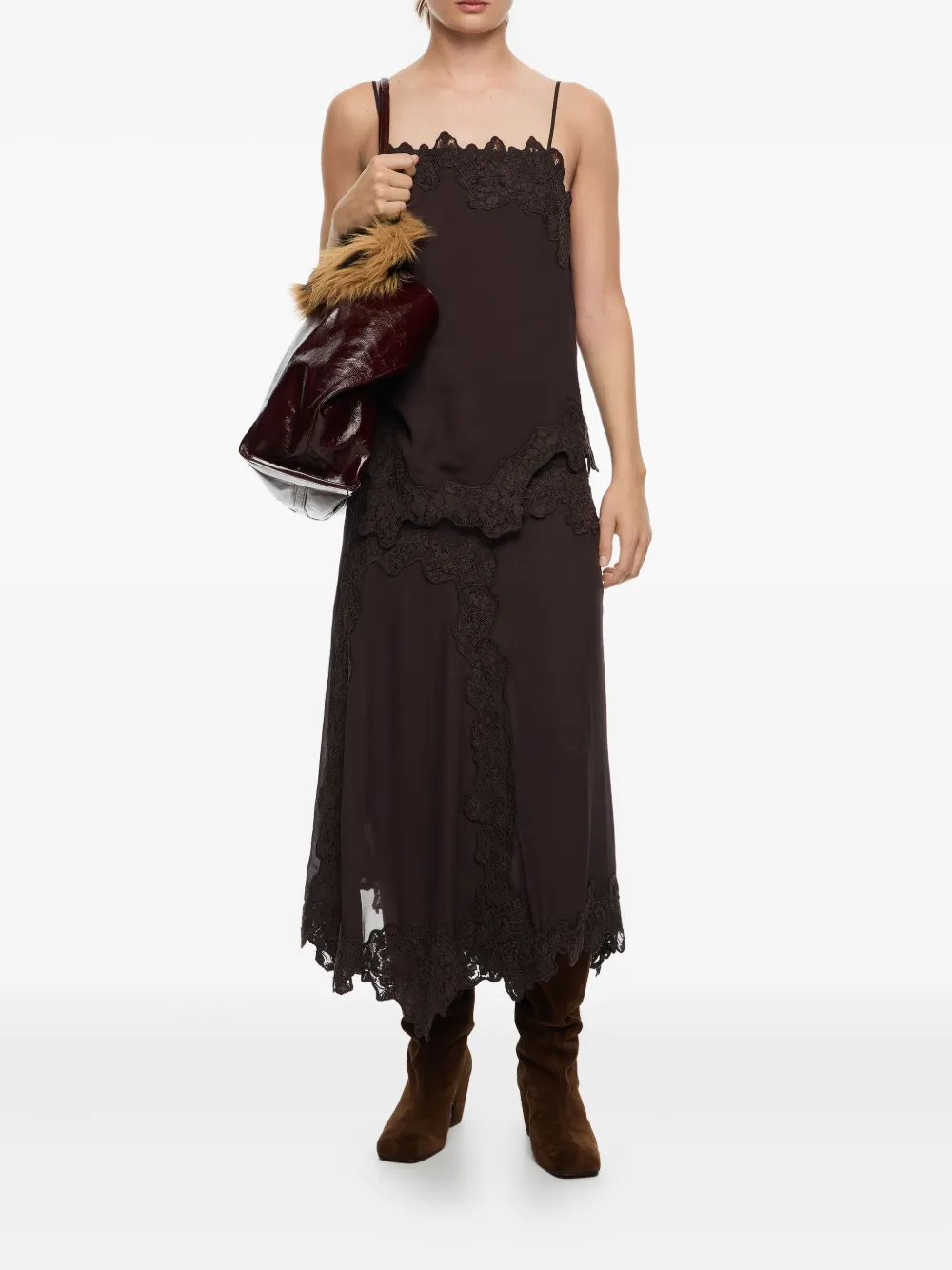 Bimba y Lola lace-trimmed tank top | Vests & Tank Tops | Image 2