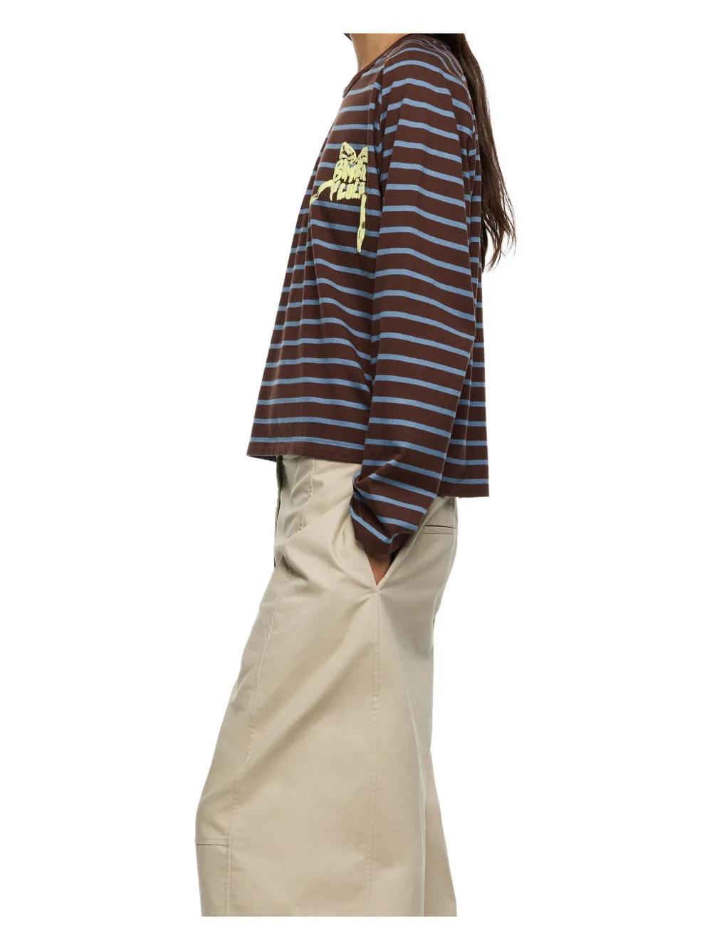 Bimba Y Lola Striped Long-sleeve T-shirt In Multi