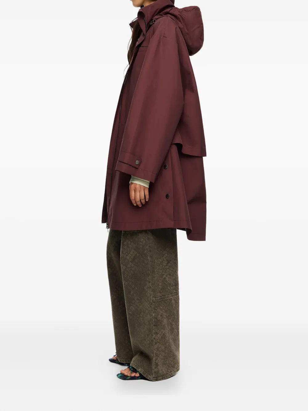 Bimba y Lola Regenjas met capuchon Rood