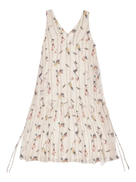 Bimba y Lola floral-print tiered midi dress