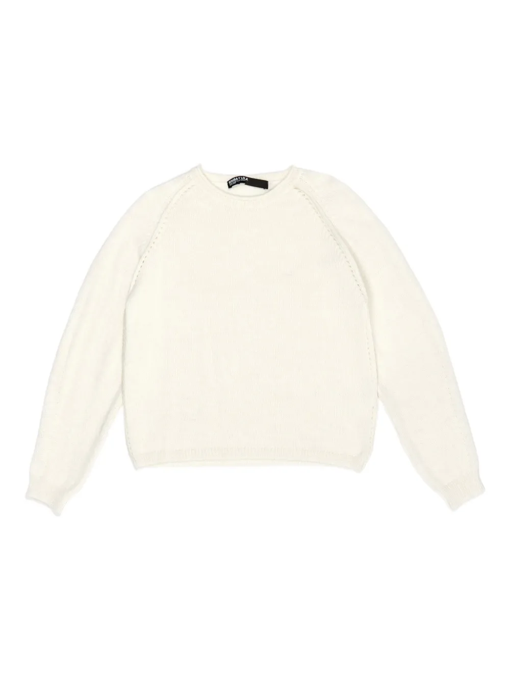 Bimba Y Lola Raglan-sleeve Sweater In White
