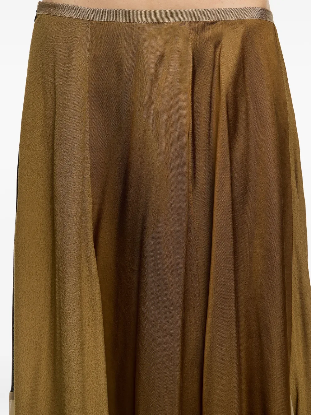 Bimba y Lola Rok met patchwork en ruches Bruin