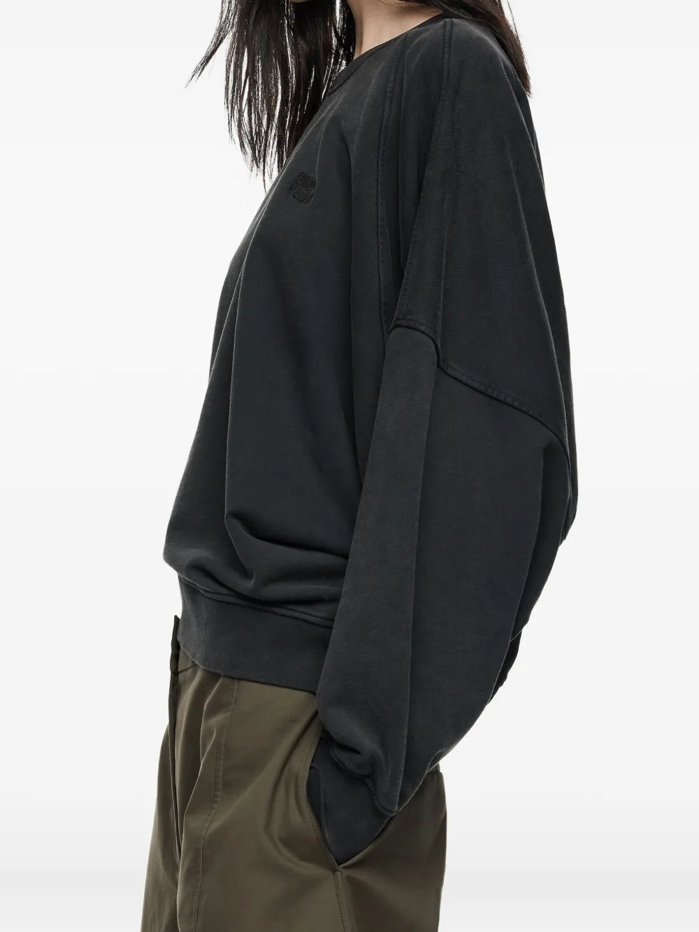 Bimba y Lola Sweater met geborduurd logo Zwart