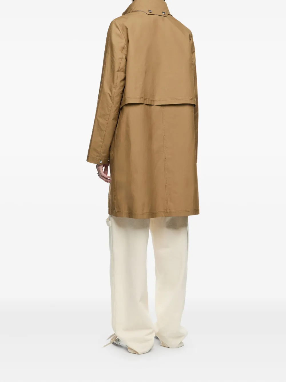 Bimba y Lola Regenjas met knopen Bruin