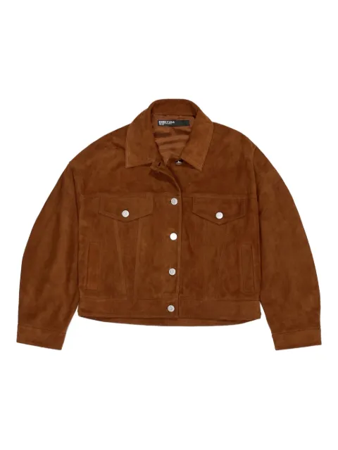 Bimba y Lola button-fastening suede jacket