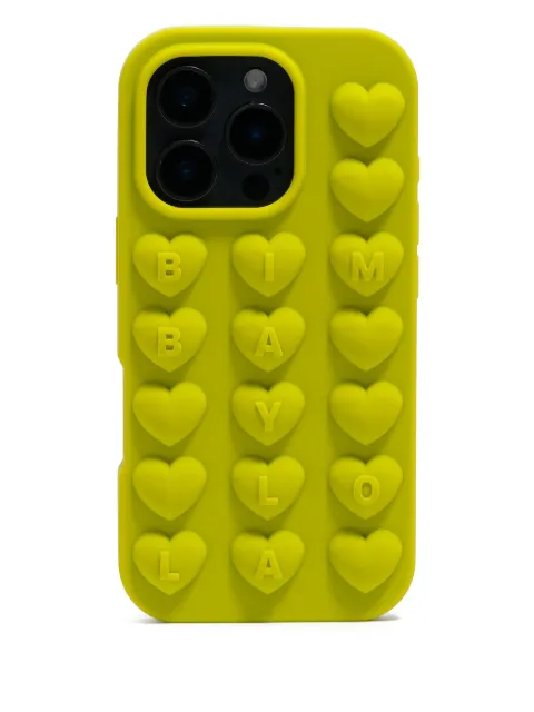 Bimba y Lola heart-embellished iPhone 16 Pro case