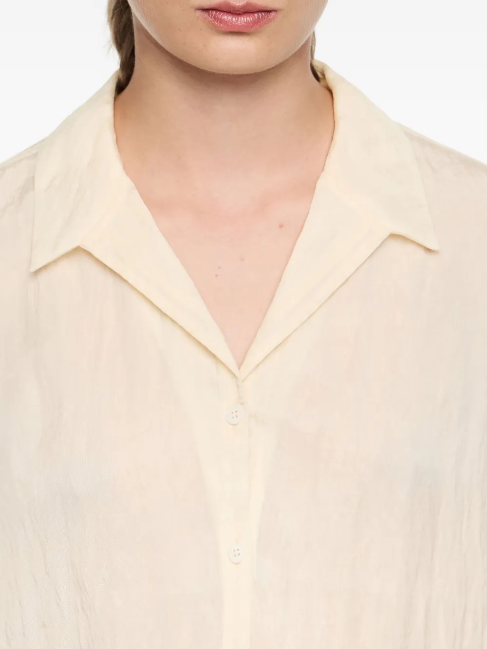 Bimba Y Lola Drawstring-detail Shirt In Neutral